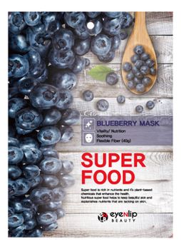 BV EyeNlip Super food face mask fabric Blueberry 23ml 251439